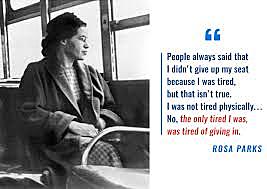In 1955 Rosa Parks Bus ride 55-56-mont. Bus Boycott