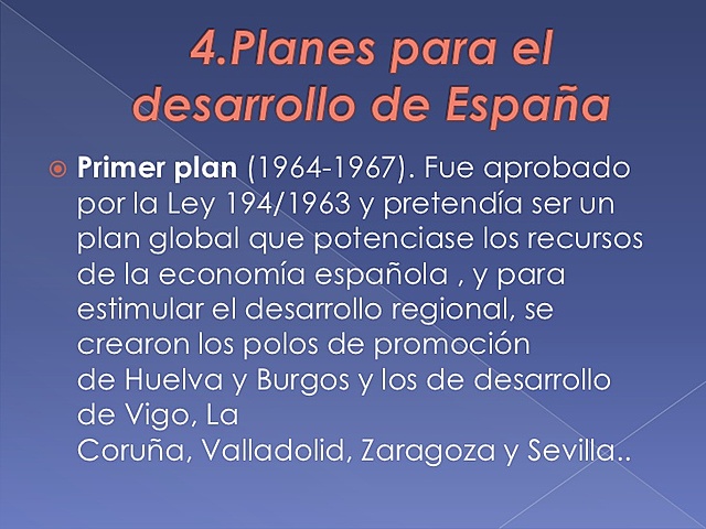 Primer plan de Desarrollo