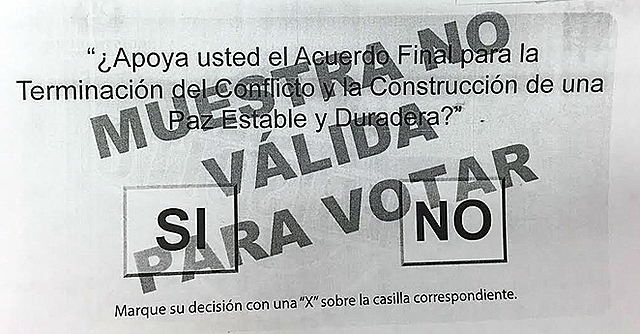 plebiscito por la paz en Colombia