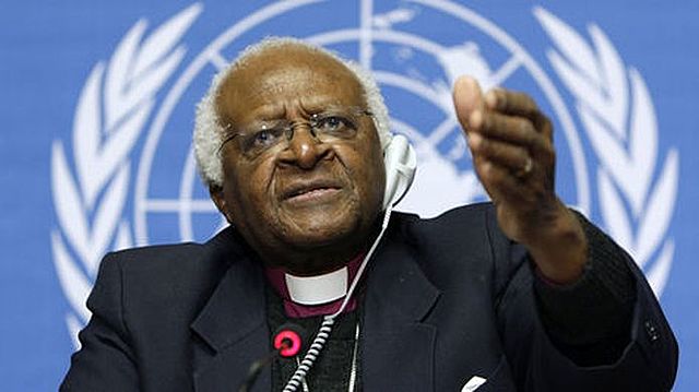 Apoyo internacional al Proceso de Paz por parte de Arzobispo Desmond Tutu Líder de la transición democrática en Sudáfrica y Premio Nobel de Paz