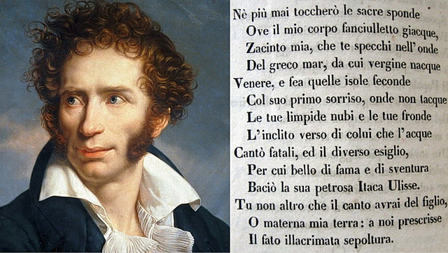 Foscolo scrive “A Zacinto”