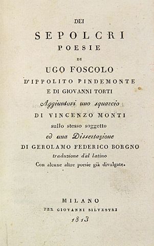 Dei Sepolcri - Ugo Foscolo