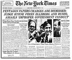 Publication of Pentagon Papers