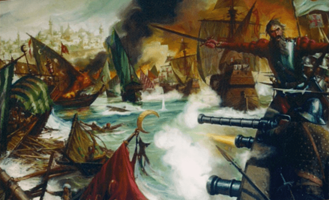 1509: Portugal defeated a fleet of Ottomans, Venetians and Mamluks.