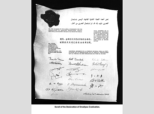 ERRADICACIÓN DE VIRUELA