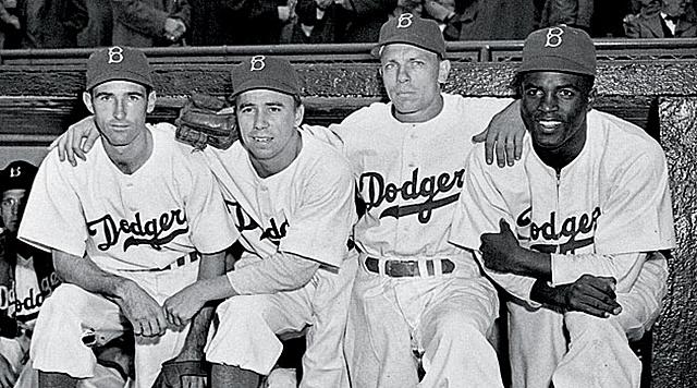 Jackie Robinson joins Brooklyn Dodgers