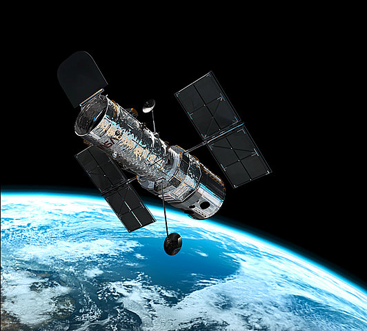 Hubble Space Telescope Launched