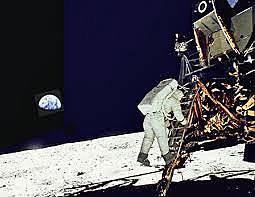 July 1969 Neil Armstrong left his spacecraft Columbia’s landing vehicle and became the first man to step on the moon.