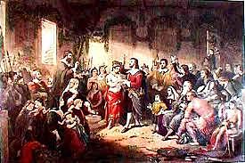 John Rolfe marries Pocahontas