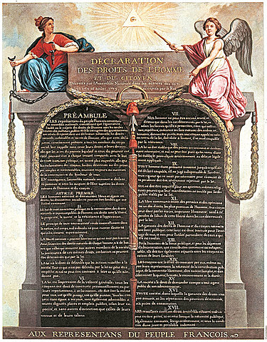 Dichiarazione dei Diritti dell’ Uomo e del Cittadino.