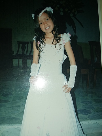 El dia de mi primera comunion.