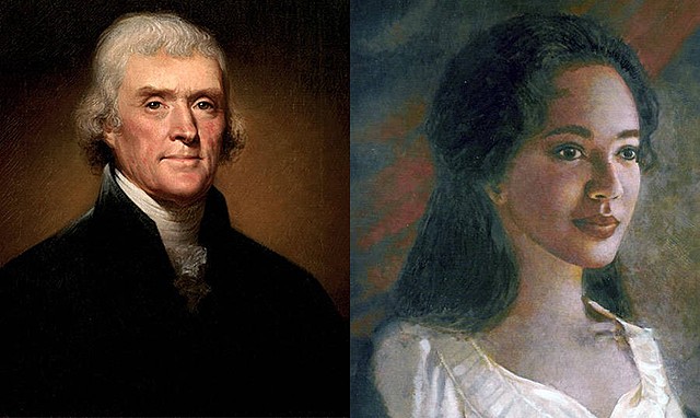 Thomas Jefferson and Sally Hemings have their affair