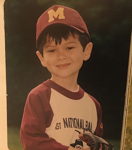 My first time playing baseball