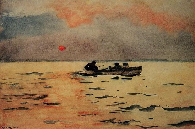 Winslow Homer-Rowing Home