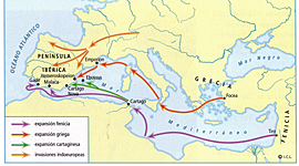 Timeline: LOS PUEBLOS DE LA PENÍNSULA IBÉRICA EN LA EDAD ANTIGUA HECHO POR LAURA URBIZU Y SILVIA IRURZUN