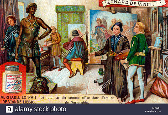 Leonardo entre à l'atelier de Verrocchio à Florence (1469-1476)