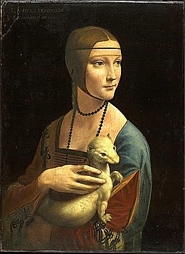 Leonardo peint "La Dame à l'hermine" (1488-1490)