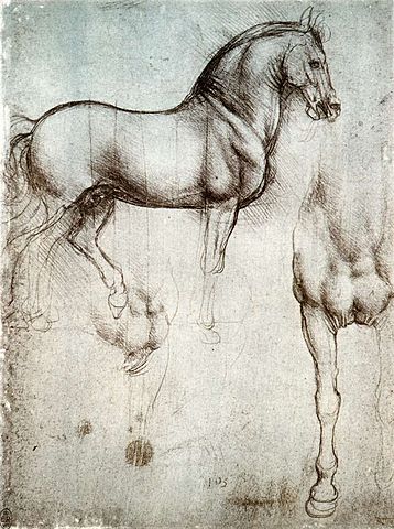 Leonardo commence à travailler sur le Gran Cavallo(1482-1494)