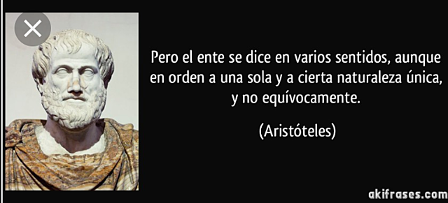 El ente de Aristóteles (384 a.C - 322 a.C)