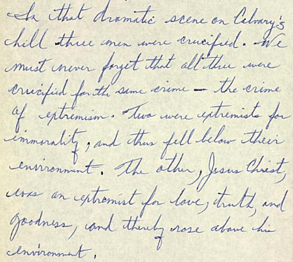 King sends letter from Birmingham jail