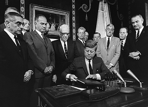 Nuclear Test Ban Treaty is signed