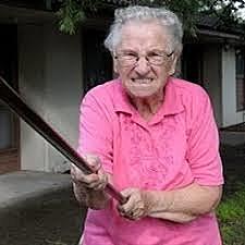 Mrs. Foster sees the elevator get stuck