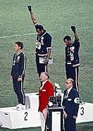 Black Power at the Olympics.