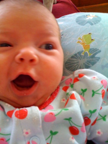 First Smile at Mommy