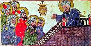 La muerte de Mahoma y dos razas distintas dentro de la misma relijón.