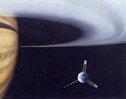 The American Pioneer Eleven passes the planet Saturn
