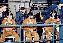 After a record 84 days in orbit, the crew of Skylab 4 returns to Earth