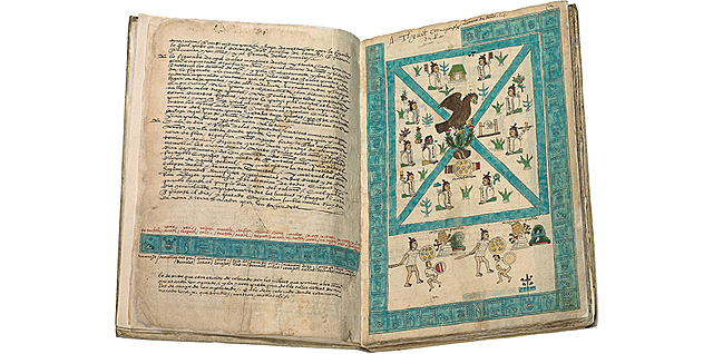 Frontispiece of the Codex Mendoza