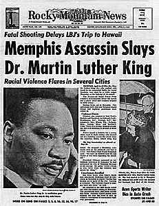 Martin Luther King Jr. Assassinated