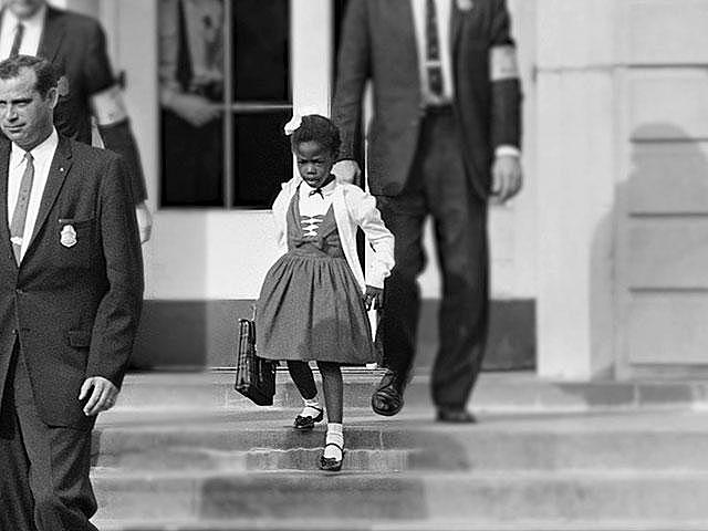 Ruby Bridges integrates an elementary school
