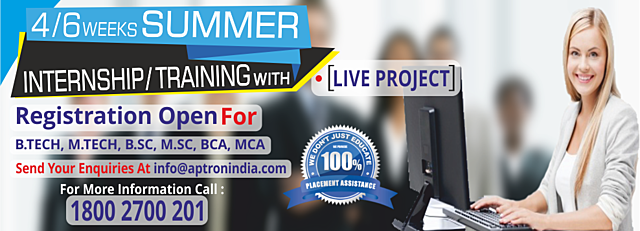 Summer Training in Noida 2019 for B.Tech Students- APTRON