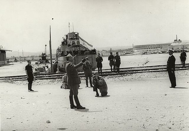 Llegada de Franco a Vinaroz