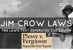 The U.S. Supreme Court decision that upheld the racist policy of segregation by legalizing “separate but equal” facilities for blacks and whites.
