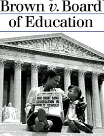 The U.S. Supreme Court unanimous decision that overturned the “separate but equal” doctrine in public schools.