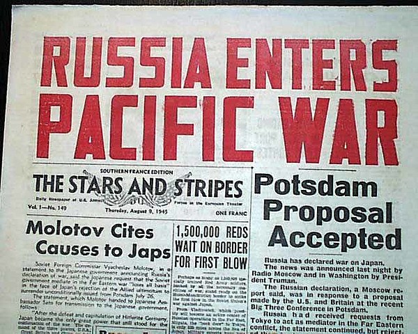 Russia Declares War on Japan