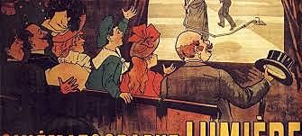 la primera proyección  de imágenes en movimiento