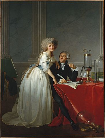 Jacques-Louis David, Ritratto di Antoine Lavoisier e di sua moglie.