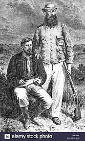 Descubrimiento desagüe septentrional del lago Victoria, fuente del Nilo Blanco