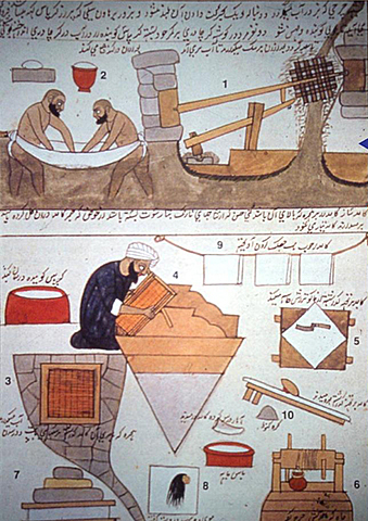 the paper route from the East to the West: the Arabs