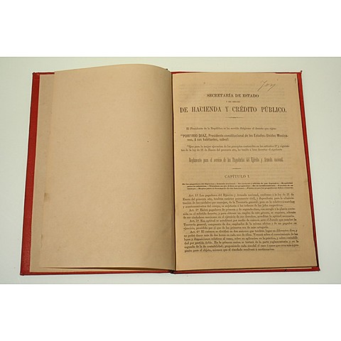 Reglamento para su Gobierno Interior y Exterior de las Secretarías de Estado