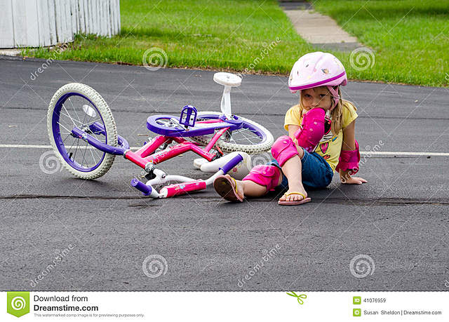 cuando me caí de la bicicleta