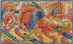 Umberto Boccioni, La ciutat s'aixeca, 1910
