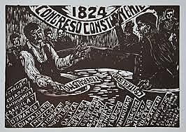 1824, Se promulga la Constitución de 1824.
