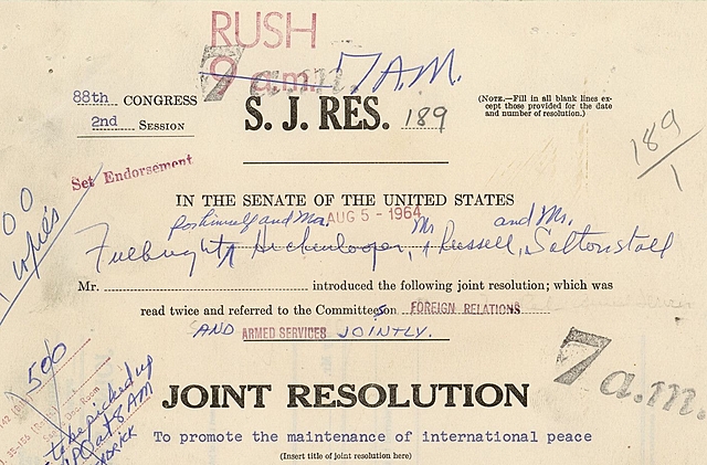 The Tonkin Gulf Resolution