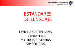 Estándares Básicos de Competencia