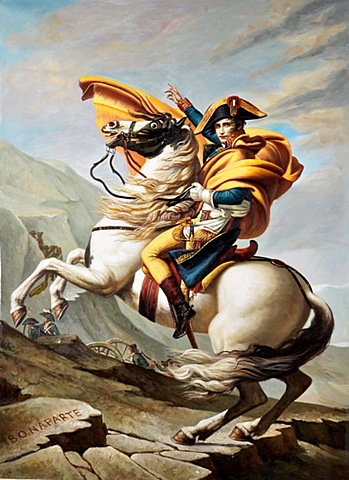 Jacques-Louis David, Bonaparte valica le Alpi.